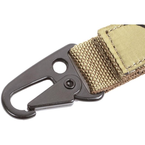 Flyye Industries Airsoft Single Point Hook Key Chain - COYOTE BROWN