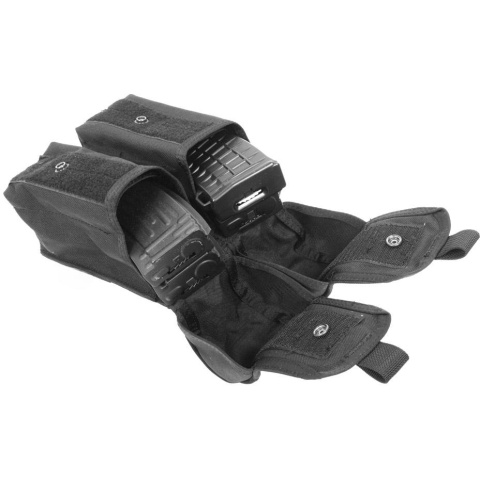 Flyye Industries MOLLE Double AK Magazine Pouch - BLACK