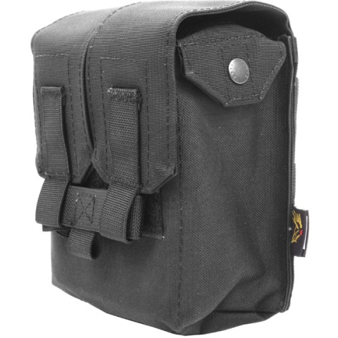 Flyye Industries MOLLE M249 200rd Drum Magazine Pouch - BLACK