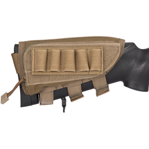 Flyye Industries Rifle Cheek Rest w/ Accessory Pouch - COYOTE BROWN