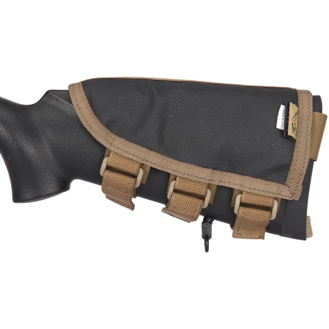 Flyye Industries Rifle Cheek Rest w/ Accessory Pouch - COYOTE BROWN