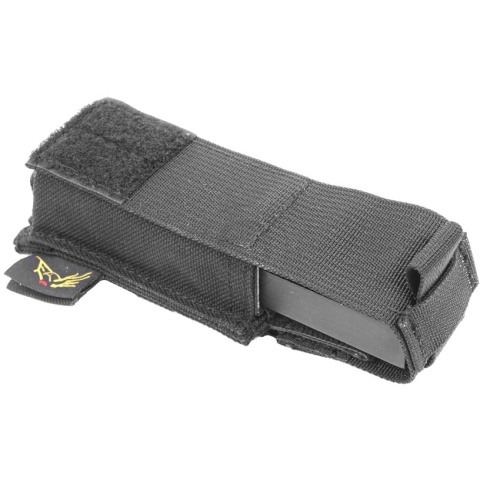 Flyye Industries MOLLE Single Stack .45 Pistol Magazine Pouch - BLACK