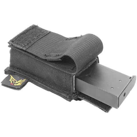 Flyye Industries MOLLE Single Stack .45 Pistol Magazine Pouch - BLACK
