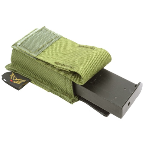 Flyye Industries MOLLE Single Stack .45 Pistol Magazine Pouch - OD
