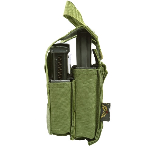Flyye Industries MOLLE Double M4 & Quad Pistol Magazine Pouch - OD