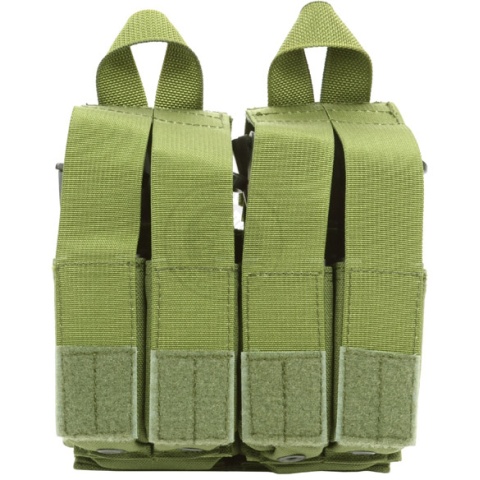 Flyye Industries MOLLE Double M4 & Quad Pistol Magazine Pouch - OD