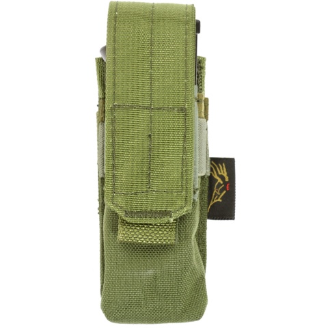 Flyye Industries MOLLE Single 9mm Style Pistol Magazine Pouch - OD