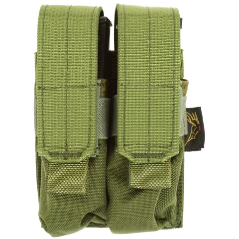 Flyye Industries MOLLE Double 9mm Style Pistol Magazine Pouch - OD