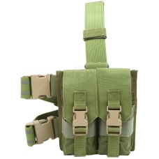 Flyye Industries MOLLE Drop Leg M4 Double Magazine Pouch - OD