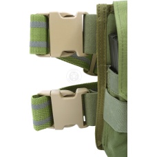 Flyye Industries MOLLE Drop Leg M4 Double Magazine Pouch - OD