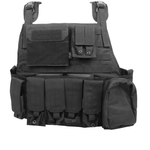 Flyye Industries 1000D MOLLE Plate Carrier w/ Pouches - BLACK