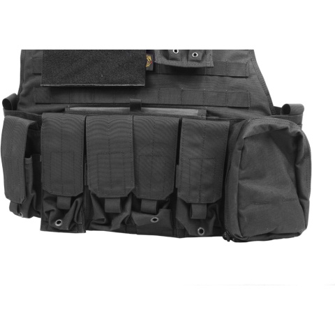 Flyye Industries 1000D MOLLE Plate Carrier w/ Pouches - BLACK