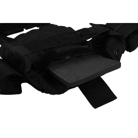 Flyye Industries 1000D Cordura Large Recon Vest w/ 9 Pouches - BLACK
