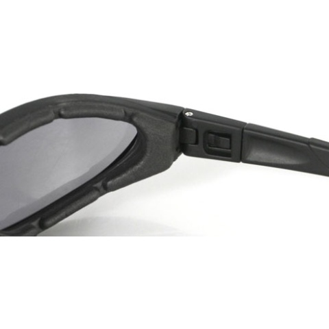 Bobster Blackjack Convertible Tactical Goggle / Sunglasses w/ 3 Lenses