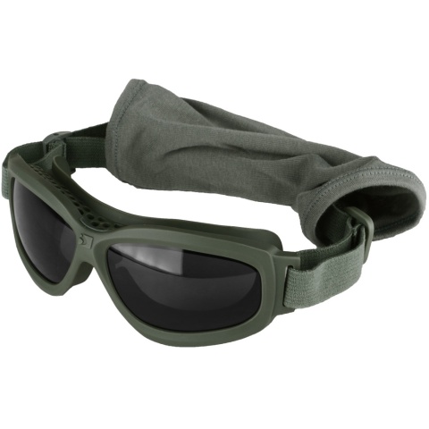 Bobster Bravo ANSI Z87 Ballistic Rated Goggles w/ Extra Lenses - OD