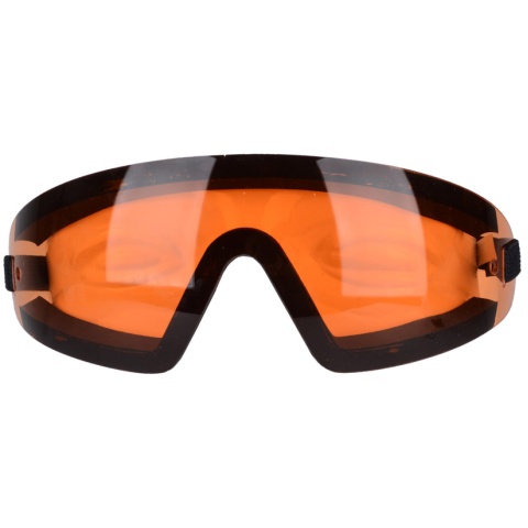 Bobster Airsoft Wrap Around Frameless Safety Goggles w/ Amber Lens