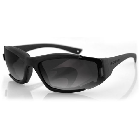 Bobster Resolve ANSI Z87 Rated Sunglasses w/ Goggle Strap - BLACK