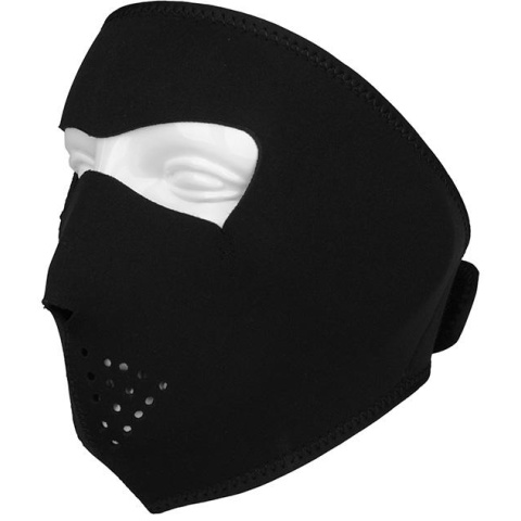Zan Headgear Tactical Airsoft Neoprene Full Face Mask - BLACK