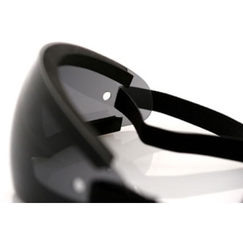Bobster Airsoft Wrap Around Frameless Safety Goggles - Smoked Lens