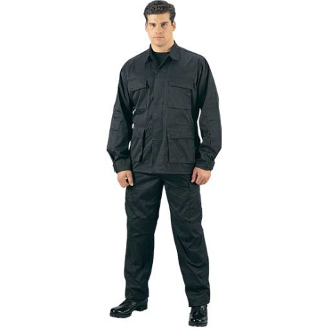 Rothco Ultra Force S.W.A.T. Cloth BDU Shirt - BLACK