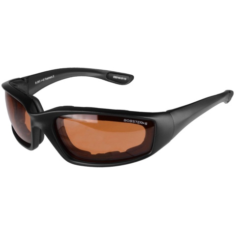 Bobster Foamerz 2 Full Seal Sunglasses ANSI Z87 Rated - AMBER LENS