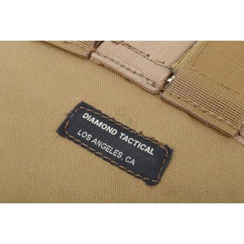 G-Force MOLLE Large Roll-Up Dump Pouch w/ Drawstring Closure - TAN
