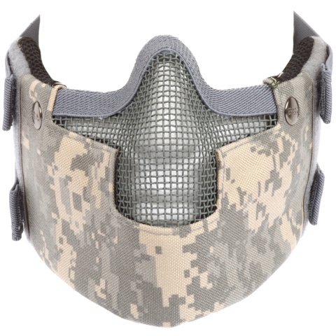 Black Bear RAVEN Steel Mesh Padded Face Airsoft Mask - ACU