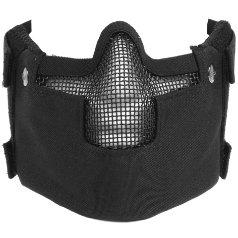Black Bear RAVEN Steel Mesh Padded Airsoft Face Mask - BLACK