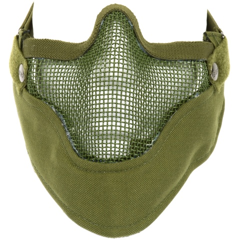 Black Bear Airsoft VENOM Tactical Mesh Lower Face Mask - OD GREEN