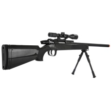 CYMA Airsoft MK51 Bolt Action Sniper Rifle w/ Scope - BLACK