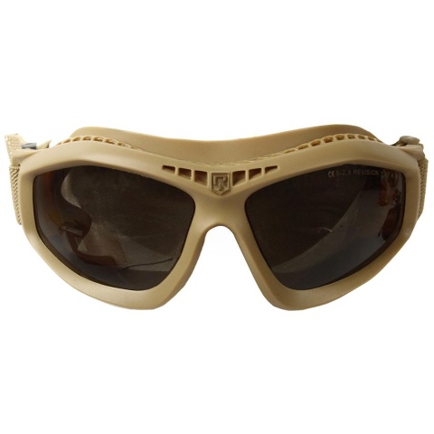 Revision Bullet Ant Ballistic Goggles w/ Smoke & Clear Lenses - TAN