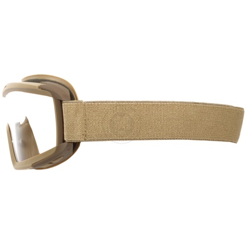 Revision Locust Ballistic Airsoft Goggle - Clear & Solar Lens - TAN