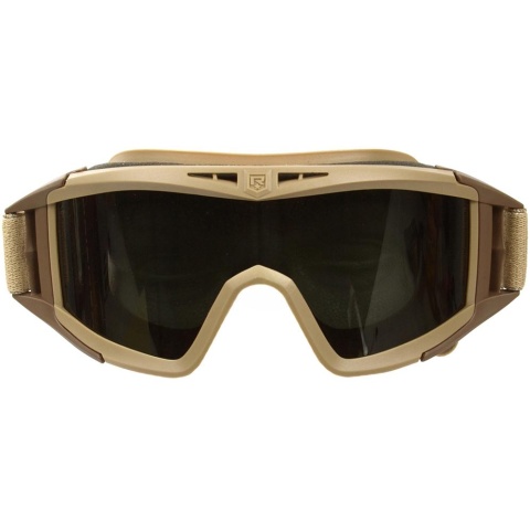 Revision Locust Ballistic Airsoft Goggle - Clear & Solar Lens - TAN