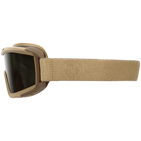 Revision Locust Ballistic Airsoft Goggle - Clear & Solar Lens - TAN