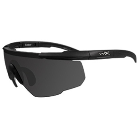 Wiley X Saber Changeable Ballistic Airsoft Glasses - SMOKE GREY