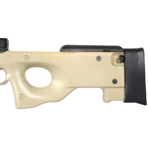 WellFire MK96 Bolt Action AWP Sniper Rifle w/ Scope and Bipod - TAN
