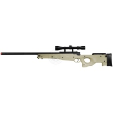 WellFire MK96 Bolt Action AWP Airsoft Sniper Rifle w/ Scope - TAN