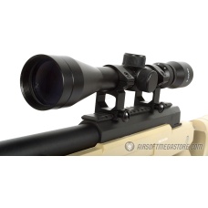 WellFire SR22 Bolt Action Type 22 Sniper Rifle w/ Scope + Bipod - TAN