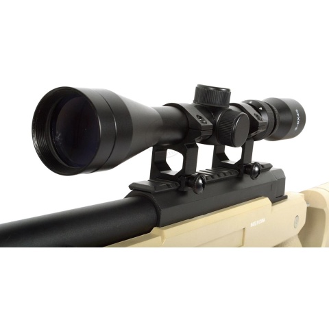 WellFire SR22 Bolt Action Type 22 Sniper Rifle w/ Scope + Bipod - TAN