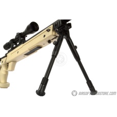 WellFire SR22 Bolt Action Type 22 Sniper Rifle w/ Scope + Bipod - TAN