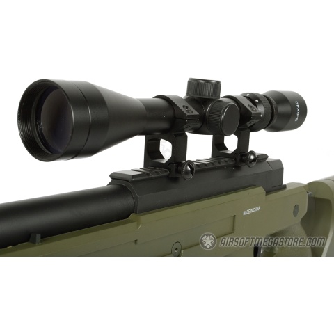 425 FPS WellFire SR22 Airsoft Sniper Rifle w/ Scope and Bipod - OD