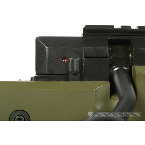 425 FPS WellFire SR22 Airsoft Sniper Rifle w/ Scope and Bipod - OD