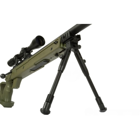 425 FPS WellFire SR22 Airsoft Sniper Rifle w/ Scope and Bipod - OD