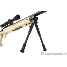 WellFire SR22 Bolt Action Type 22 Sniper Rifle w/ Scope & Bipod - TAN