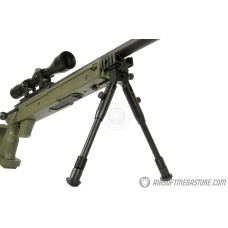 WellFire SR22 Bolt Action Type 22 Sniper Rifle w/ Scope & Bipod - OD