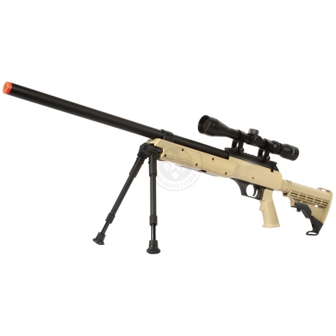 WellFire APS SR-2 Bolt Action Airsoft Sniper Rifle - TAN