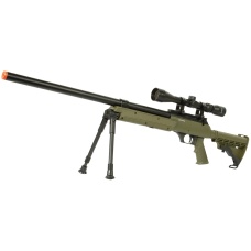 WellFire APS SR-2 Modular Bolt Action Sniper Rifle w/ Scope - OD GREEN