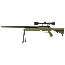 WellFire APS SR-2 Modular Bolt Action Sniper Rifle w/ Scope - OD GREEN