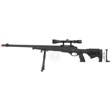 WellFire MB12D Full Metal Bolt Action Sniper Rifle w/  Scope and Bipod