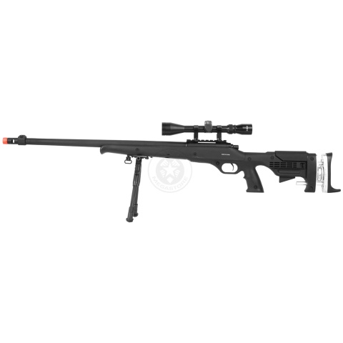 WellFire MB12D Full Metal Bolt Action Sniper Rifle w/  Scope and Bipod